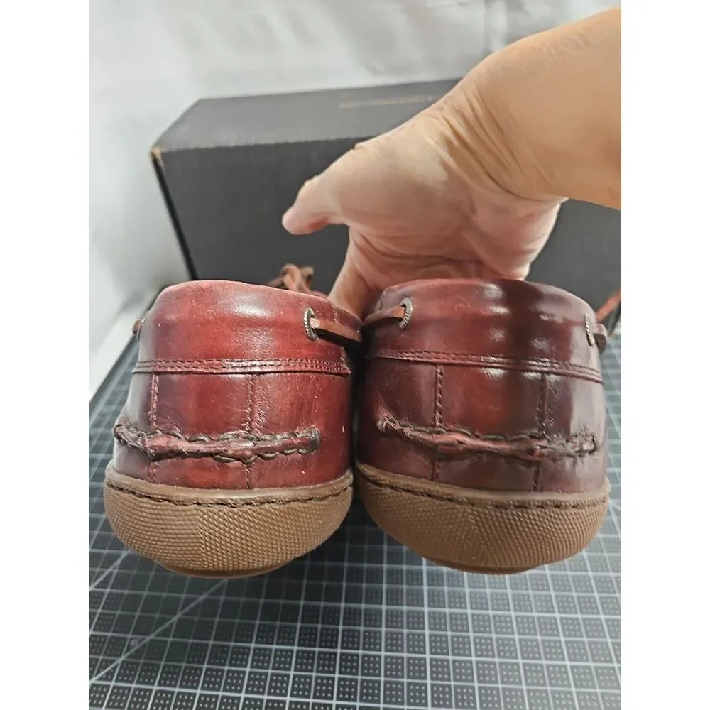 Frye Men's Mayer Boat Shoe, Bordeux,  leather upper‎ 13D